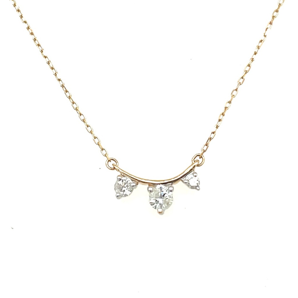 Adina Reyter 3 Diamond Amigos Necklace in 14k Yellow Gold